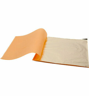 Bladmetaal Goud - Craft Bladmetaal - Goudfolie - Verguldpapier - Bladgoud Voor Decoratie - Goudkleurig Bladmetaal - Bladmetaal Voor Hobby - Goud Blad Voor Objecten - 14x14 cm - 25 Vel Goud Bladmetaal