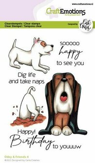 Clearstamps A6 - Odey &amp; Friends 4 Carla Creaties - Siliconen Stempel - Transparante Stempel - Clear Stamp Set - Scrapbooking Stempel - Hobby &amp; Knutselen - A6 Formaat