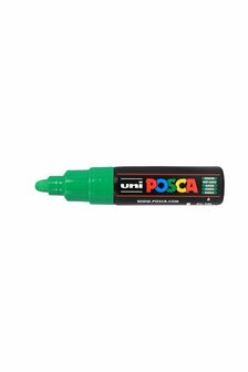 Krijtstift - Chalkmarker - Universele Marker - Uni Posca Marker - donkergroen - PC-7M - 4,5mm - 5,5mm - Medium Punt - 1 stuk