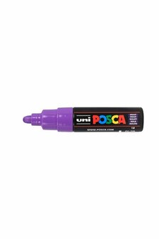 Krijtstift - Chalkmarker - Universele Marker - Uni Posca Marker - paars - PC-7M - 4,5mm - 5,5mm - Medium Punt - 1 stuk