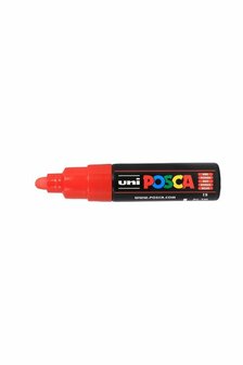 Krijtstift - Chalkmarker - Universele Marker - Uni Posca Marker - rood - PC-7M - 4,5mm - 5,5mm - Medium Punt - 1 stuk