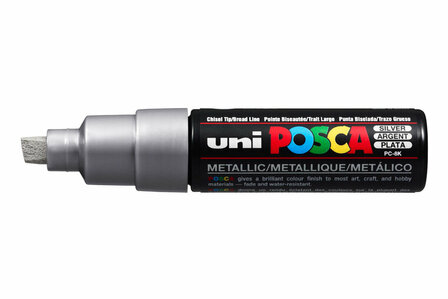 Krijtstift - Chalkmarker - Universele Marker - Uni Posca Marker - paars - PC-7M - 4,5mm - 5,5mm - Medium Punt - 1 stuk