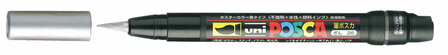 Posca Marker - Penseelstift - Zilver - Papier, Karton, Metaal, Hout, Plastic, Keramiek - Lijndikte 1-10mm - Posca - 1 stuk