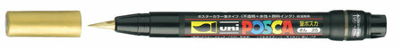 Posca Marker - Penseelstift - Goud - Papier, Karton, Metaal, Hout, Plastic, Keramiek - Lijndikte 1-10mm - Posca - 1 stuk