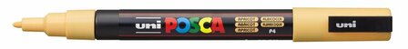 Krijtstift - Chalkmarker - Universele Marker - Uni Posca Marker - Oranje - 4 Abrikoos - PC-3M - 0,9mm - 1,3mm - 1 stuk
