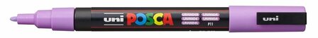 Krijtstift - Chalkmarker - Universele Marker - Uni Posca Marker - Paars - P11 lavendel - PC-3M - 0,9mm - 1,3mm - 1 stuk