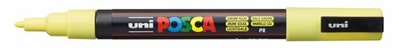 Krijtstift - Chalkmarker - Universele Marker - Uni Posca Marker - P2 zonnegeel - PC-3M - 0,9mm - 1,3mm - 1 stuk