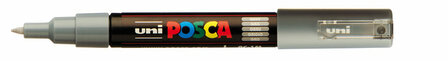 Krijtstift - Fineliner - Universele Marker - 37 Grijs - Uni Posca Marker - PC-1M - 0,7mm - 1 stuk