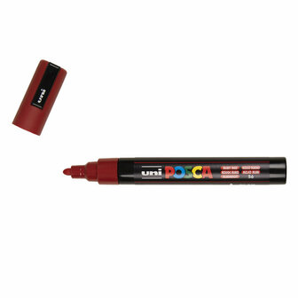 Posca Marker - Universele Stift - Paintmarker - #56 Robijn Rood - PC-5M - Lijndikte 1,8-2,5mm - Posca - 1 stuk
