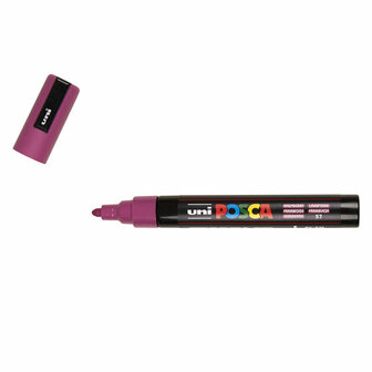 Posca Marker - Universele Stift - Paintmarker - #57 Framboos - PC-5M - Lijndikte 1,8-2,5mm - Posca - 1 stuk