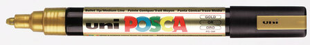 Posca Marker - Universele Stift - Goud - Papier, Karton, Metaal, Hout, Plastic, Keramiek - Lijndikte 2,5mm - Posca - 1 stuk