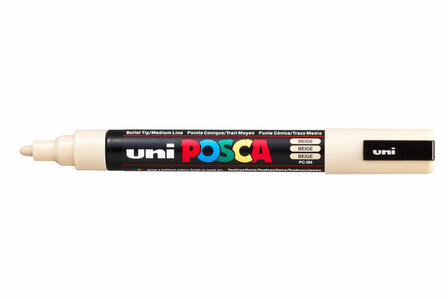 Posca Marker - Universele Stift - Beige - Papier, Karton, Metaal, Hout, Plastic, Keramiek - Lijndikte 2,5mm - Posca - 1 stuk
