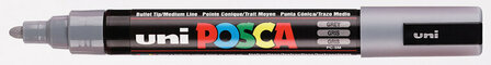Posca Marker - Universele Stift - Grijs - Papier, Karton, Metaal, Hout, Plastic, Keramiek - Lijndikte 2,5mm - Posca - 1 stuk