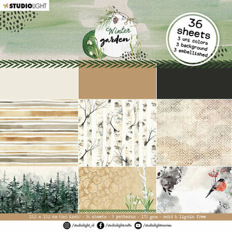 Paper Pad - Winter Garden nr. 25  - 170 grams - Studiolight