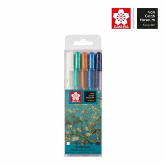 Van Gogh Museum Sakura Gelly Roll set 5 stuks