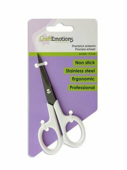 CraftEmotions RVS precisie schaar non-stick 11,4 cm