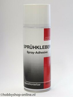 AMI Lijmspray - Herpositioneerbare Lijmspray - AMI Spraylijm - Lijmspray 400 ml - Elastische Lijmspray - Sjablonen Lijmspray - FCKW Vrij Lijm - Papier Lijm - Karton Lijm - Spraylijm Voor Stoffen - PH 