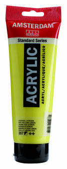 Amsterdam Acrylverf - 267 Azo Geel Citroen - Acrylverf - Sneldrogende verf - Pigmentrijke verf - Kunstschildersverf - Kleurrijke verf - Verf voor canvas - Verf voor textiel - 250 ml