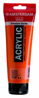 Amsterdam Acrylverf - 276 Azo Oranje - Stralende Oranje Acrylverf - Intens Pigment - Perfect voor Landschappen &amp; Mixed Media - 250 ml