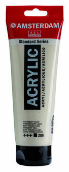 Amsterdam Acrylverf - 289 Titaanbuff Licht - Acrylverf - Sneldrogende verf - Pigmentrijke verf - Kunstschildersverf - Verf voor canvas - Verf voor hout - 250 ml