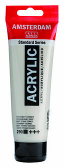 Amsterdam Acrylverf - 290 Titaanbuff Donker - Acrylverf - Pigmentrijke verf - Sneldrogende verf - Kunstschildersverf - Kleurrijke verf - Verf voor canvas - 120 ml