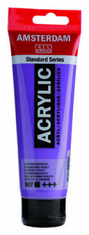 Amsterdam Acrylverf - Blauwe Acrylverf - 507 Ultramarijnviolet - Acrylic Paint - Acrylaatverf - Acrylic Paint - Hobbyverf - Kunstschildersverf - Sneldrogende Pigmentrijke Verf - 120ml