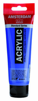 Amsterdam Acrylverf - Blauwe Acrylverf - 512 Kobaltblauw Ultramarijn - Acrylic Paint - Acrylaatverf - Acrylic Paint - Hobbyverf - Kunstschildersverf - DIY Schilderen - 120ml