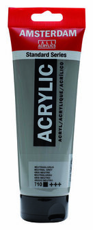 Amsterdam Acrylverf - Grijze Acrylverf - 710 Neutraalgrijs - Acrylic Paint - Acrylaatverf - Acrylic Paint - Hobbyverf - Kunstschildersverf - Verf Voor Canvas - 250ml