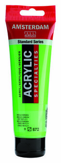 Amsterdam Acryl Specialties - Groene Acrylverf Met Speciale Effecten - 672 Reflexgroen - Acrylic Paint - Acrylaatverf - Acrylic Paint - Sneldrogende Special Effect Hobbyverf Groen - 120ml