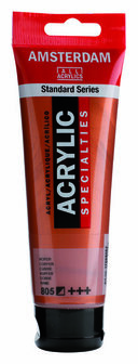 Amsterdam Acryl Specialties - 805 Koper - Acrylverf - Pigmentrijke Verf - Metallic Effect - Sneldrogende Verf - Kunstschildersverf - Verf voor Textiel - DIY Schilderen - 120 ml