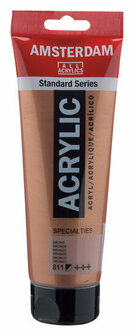 Amsterdam Acryl Specialties - 811 Brons - Acrylverf - Metallic Verf - Sneldrogende Verf - Kunstschildersverf - Kleurrijke Verf - DIY Schilderen - 250 ml