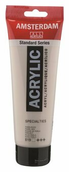 Amsterdam Acryl Specialties - Parelrode Acrylverf Met Speciale Effecten - 819 Parelrood - Acrylic Paint - Acrylaatverf - Acrylic Paint - Sneldrogende Metallic Hobbyverf Rood - 250ml