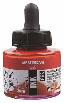 Amsterdam Acrylic Ink 399 naftolrood donker