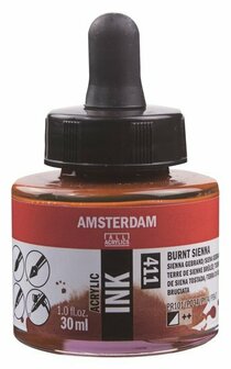 Amsterdam Acrylic Ink 411 sienna gebrand