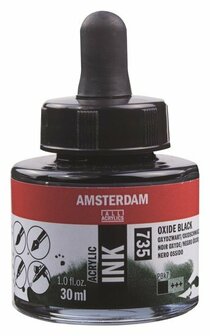 Amsterdam Acrylic Ink 735 oxydzwart