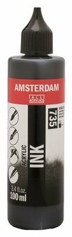 Amsterdam Acrylic Ink 735 oxydzwart 100 ml