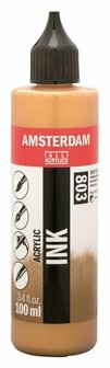 Amsterdam Acrylic Ink 803 donkergoud 100 ml