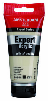 Amsterdam Expert Acrylverf - Bruine Acrylverf - #291 Titaanbuff - Acrylic Paint - Acrylaatverf - Acrylic Paint - Hobbyverf - Kunstschildersverf - Hobbyverf Bruin - 75ml