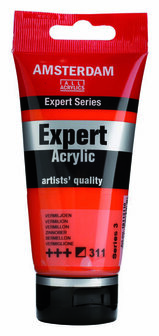 Amsterdam Expert Acrylverf - Rode Acrylverf - #311 Vermiljoen - Acrylic Paint - Acrylaatverf - Acrylic Paint - Hobbyverf - Kunstschildersverf - Pigmentrijke Sneldrogende Verf - Hobbyverf Rood - 75ml