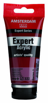 Amsterdam Acrylverf Expert - 322 Karmijn Donker - Acrylverf - Pigmentrijke Verf - Sneldrogende Verf - Kunstschildersverf - Verf voor Canvas - Hobbyverf - 75 ml
