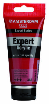 Amsterdam Expert Acrylverf - Roze Acrylverf - #366 Quinacridone Roze - Acrylic Paint - Acrylaatverf - Acrylic Paint - Hobbyverf - Kunstschildersverf - Hobbyverf Roze - 75ml