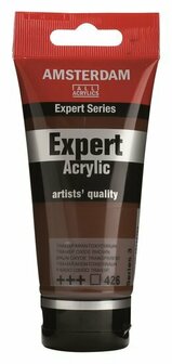 Amsterdam Expert Acrylverf - Bruine Acrylverf - #426 Transparant Oxydbruin - Acrylic Paint - Acrylaatverf - Acrylic Paint - Hobbyverf - Kunstschildersverf - Hobbyverf Bruin - 75ml