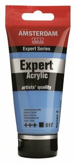 Amsterdam Expert Acrylverf - Blauwe Acrylverf - #517 Koningsblauw - Acrylic Paint - Acrylaatverf - Acrylic Paint - Hobbyverf - Kunstschildersverf - Hobbyverf Blauw - 75ml