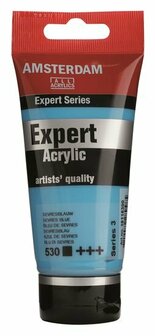 Amsterdam Expert Acrylverf - Blauwe Acrylverf - #530 Sevresblauw - Acrylic Paint - Acrylaatverf - Acrylic Paint - Hobbyverf - Kunstschildersverf - Hobbyverf Blauw - 75ml