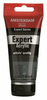 Amsterdam Expert Acrylverf - Groene Acrylverf - #620 Olijfgroen - Acrylic Paint - Acrylaatverf - Acrylic Paint - Hobbyverf - Kunstschildersverf - Hobbyverf Groen - 75ml