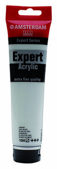 Amsterdam Expert Acrylverf - 104 Zinkwit - Professionele Acrylverf - Dekwitte Pigmenten - Mengbare Kleur - Voor Canvas, Hout &amp; Papier - 150 ml