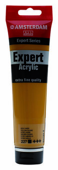 Amsterdam Expert Acrylverf - Gele Acrylverf - #227 Gele Oker - Acrylic Paint - Acrylaatverf - Acrylic Paint - Hobbyverf - Kunstschildersverf - Pigmentrijke Sneldrogende Verf - Hobbyverf Geel - 150ml