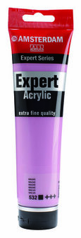 Amsterdam Expert Acrylverf - Paarse Acrylverf - #532 Mauve - Acrylic Paint - Acrylaatverf - Acrylic Paint - Hobbyverf - Kunstschildersverf - Pigmentrijke Sneldrogende Verf - Hobbyverf Paars - 150ml