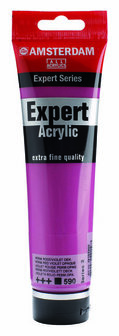 Amsterdam Expert Acrylverf - Paarse Acrylverf - #590 Permanent Roodviolet Dekkend - Acrylic Paint - Acrylaatverf - Acrylic Paint - Hobbyverf - Kunstschildersverf - Hobbyverf Paars - 150ml