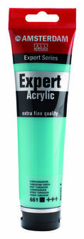 Amsterdam Expert Acrylverf - Groene Acrylverf - #661 Turkooisgroen - Acrylic Paint - Acrylaatverf - Acrylic Paint - Hobbyverf - Kunstschildersverf - Hobbyverf Groen - 150ml